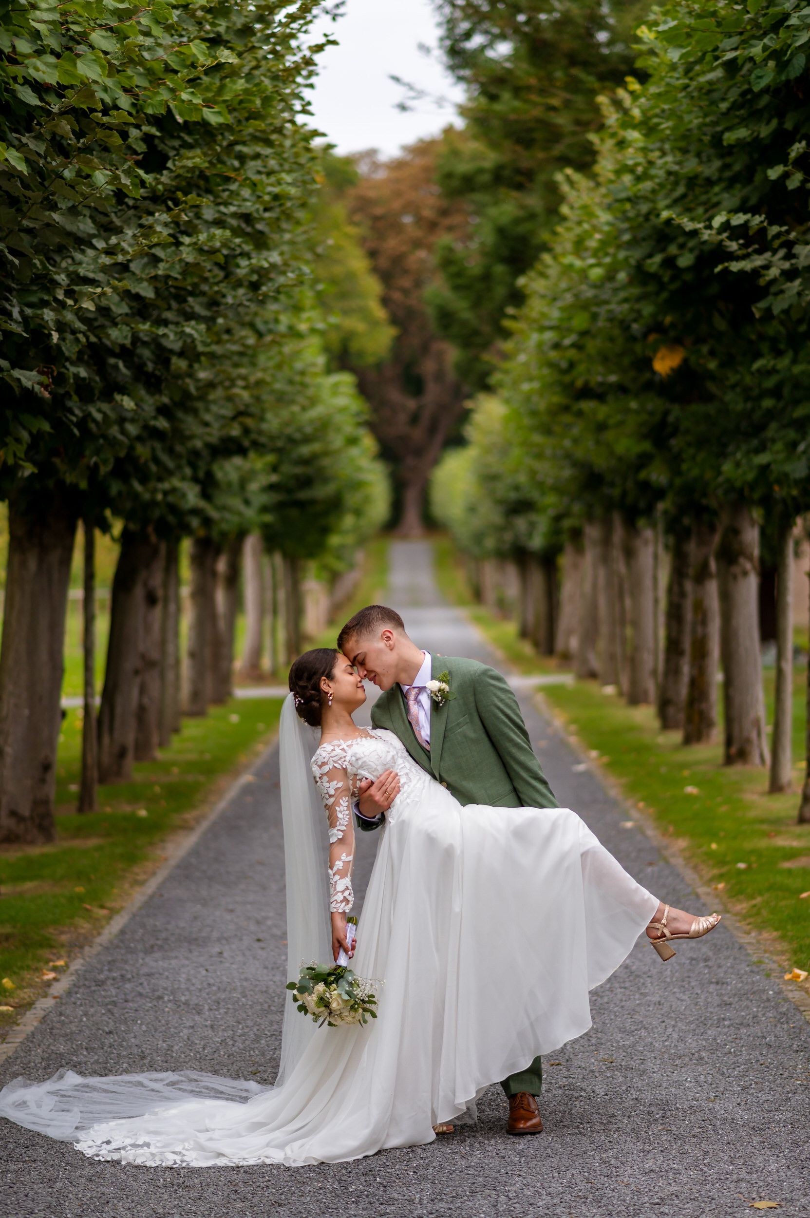 perspective wedding photo